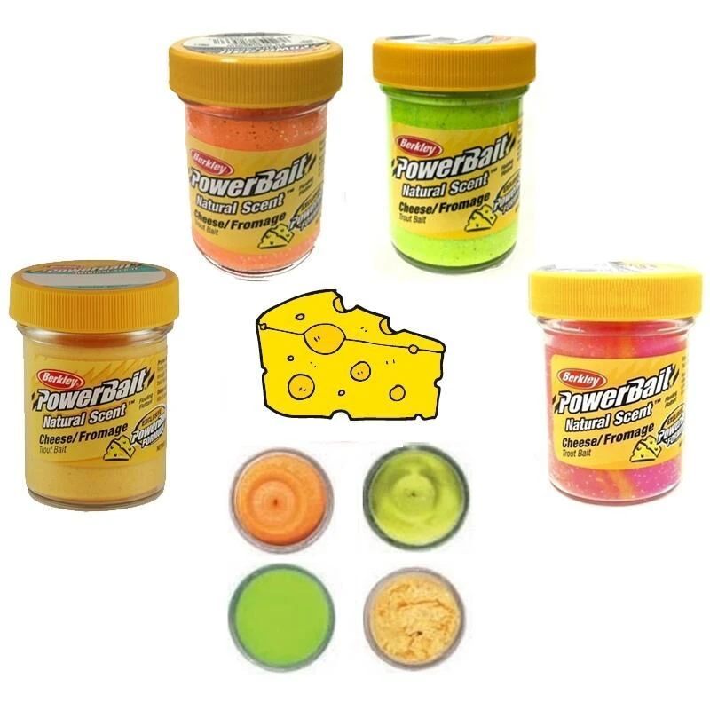 Berkley Powerbait Trout Bait Natural Scent Cheese 1 Berkley Powerbait Trout Bait Natural Scent Cheese